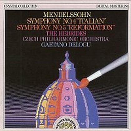 Hudba Mendelssohn: Symfonie č. 4, 5, Hebridy