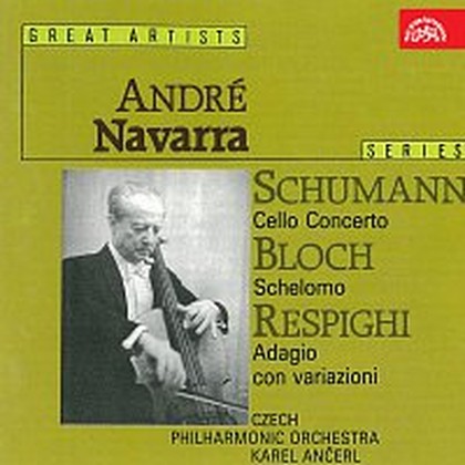 Hudba Schumann: Koncert pro violoncello, Bloch: Šelomo, Respighi: Adagio con variazioni