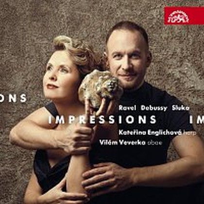 Hudba Impressions / Ravel, Debussy, Sluka: Skladby pro hoboj a harfu